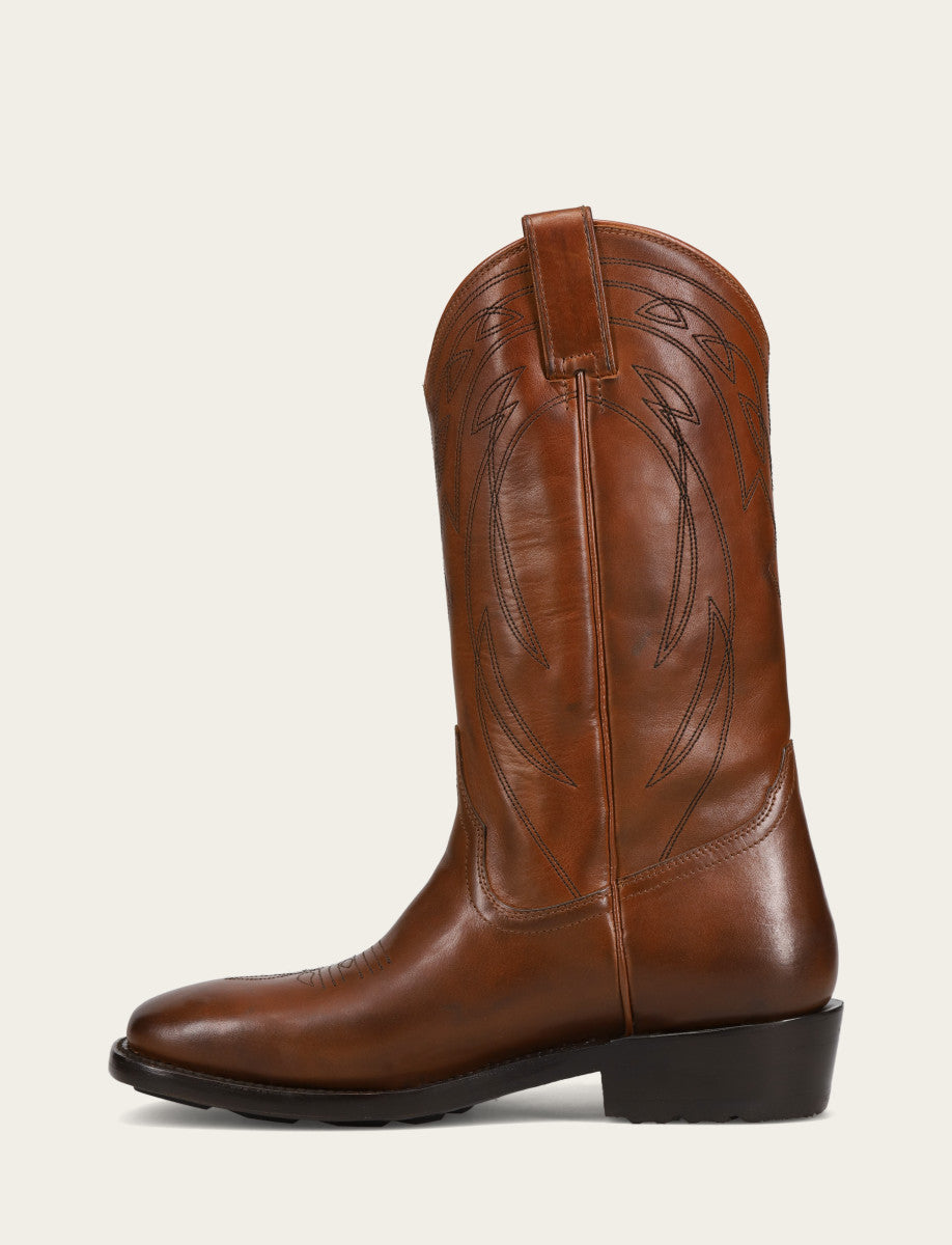 Frye Essential - Men's Caramel Nash Deco Stitch Pull On Boots