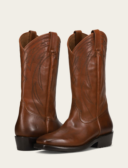 Frye Essential - Men's Caramel Nash Deco Stitch Pull On Boots