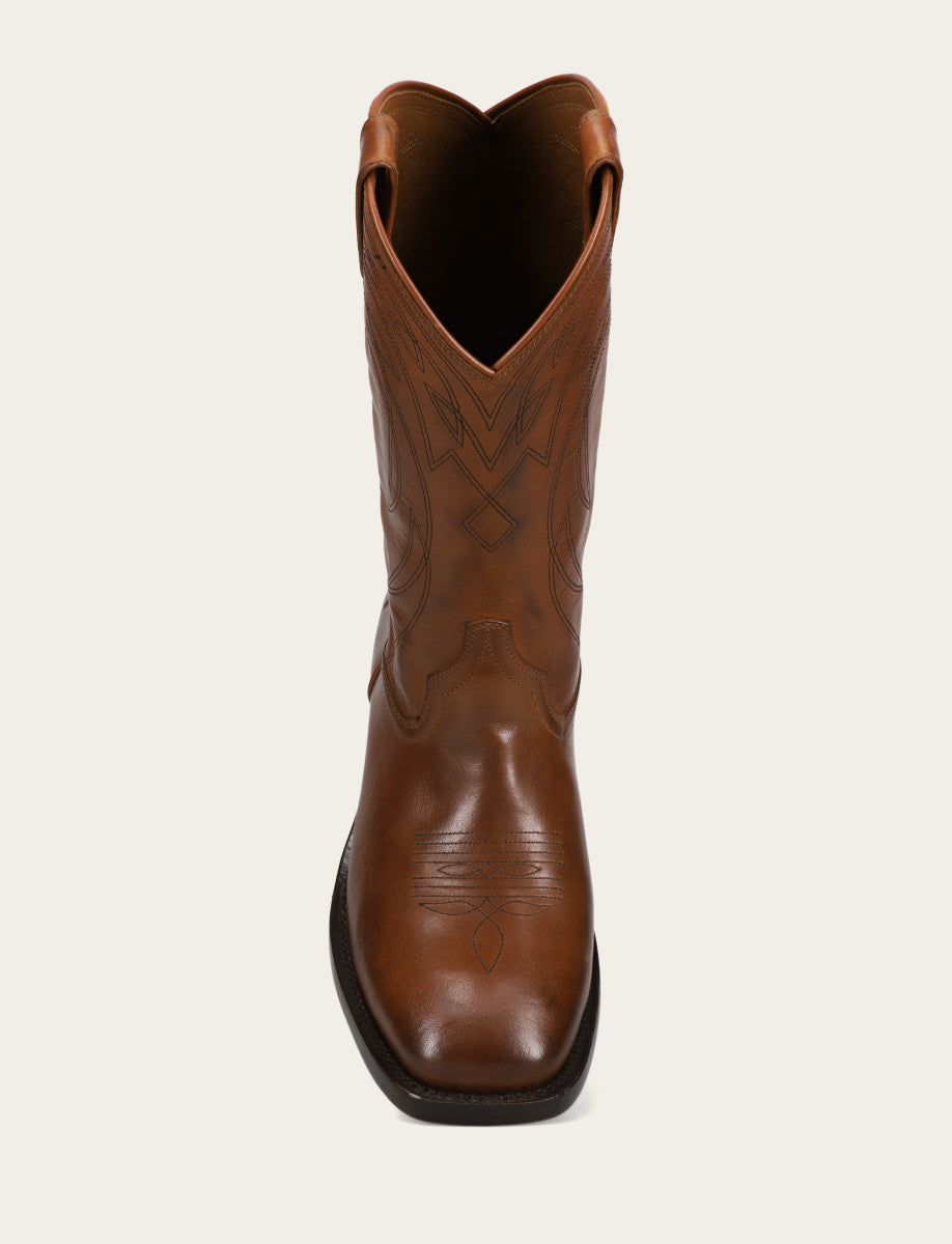 Frye Essential - Men's Caramel Nash Deco Stitch Pull On Boots