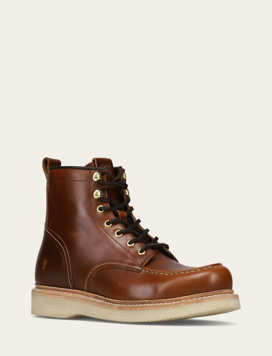Frye Recommended - Men's Saddle Hudson Workboot Wedge Lace Ups