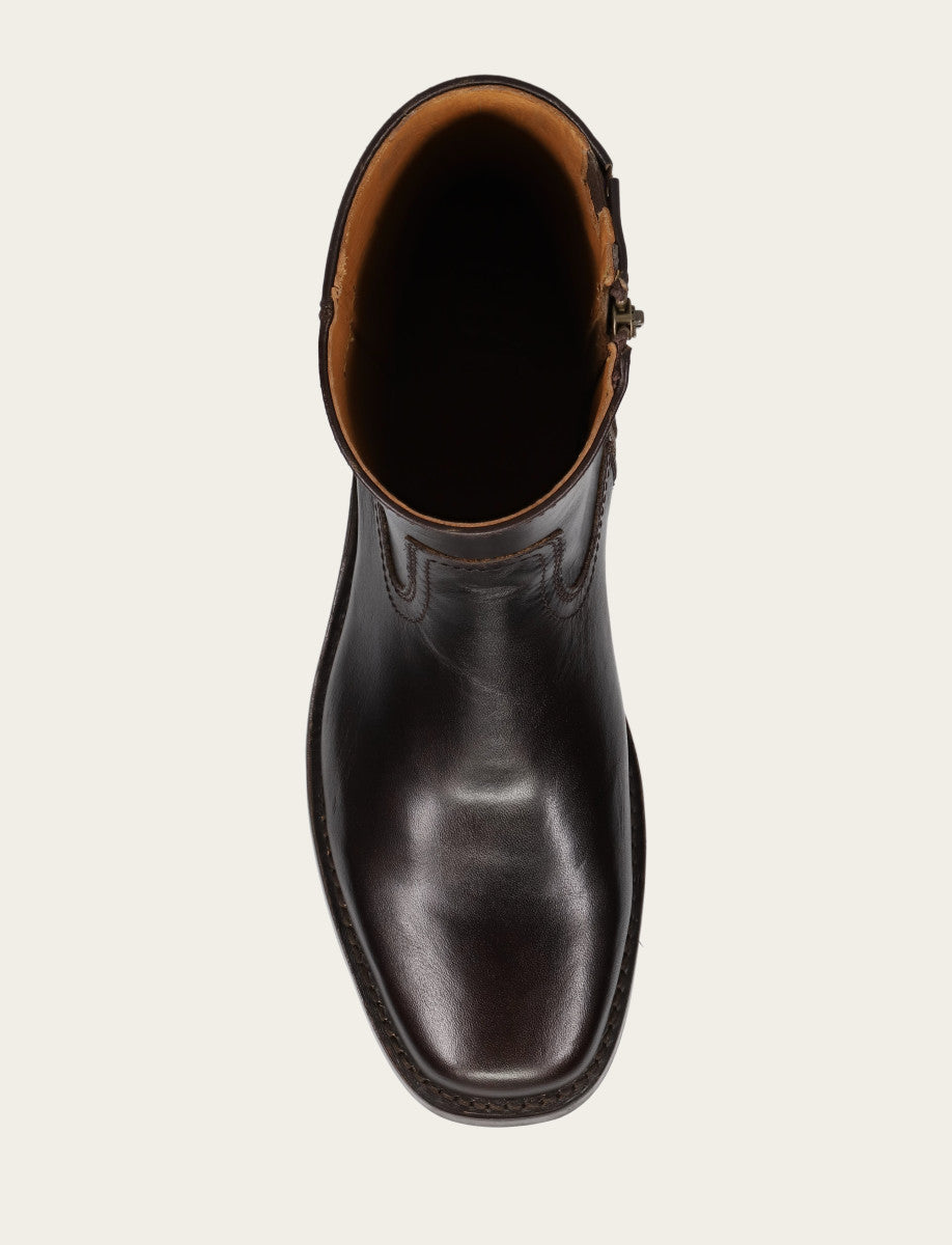 Frye Classic - Men's Bourbon Campus Inside Zip Boot