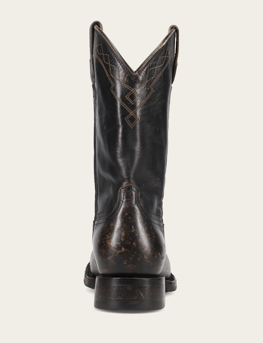 Frye New - Men's Black Hauser Logo Stitch Boots