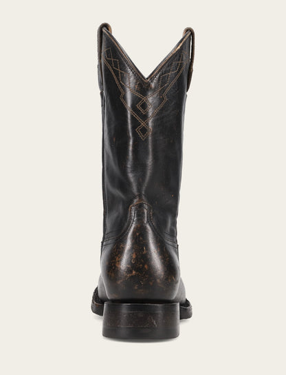 Frye New - Men's Black Hauser Logo Stitch Boots