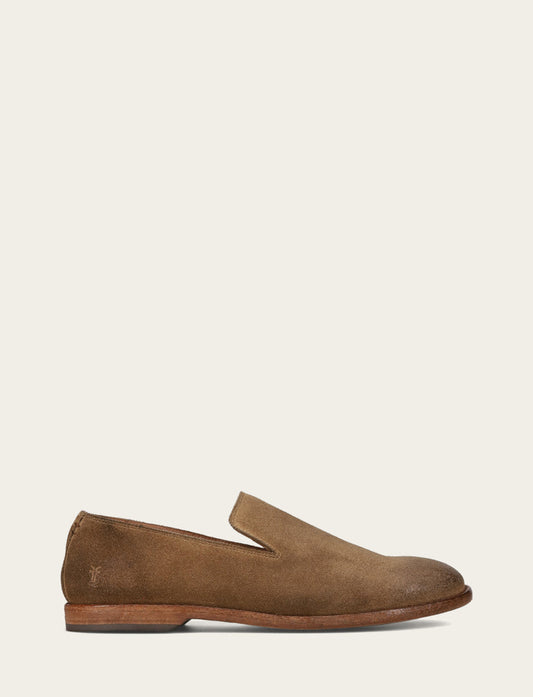 Frye Recommended - Men's Ash Waxed Suede Chris Venetian Loafers