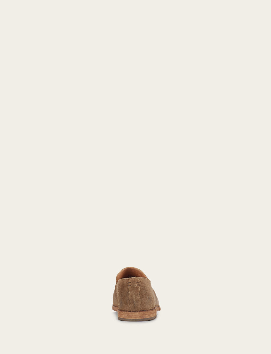 Frye Recommended - Men's Ash Waxed Suede Chris Venetian Loafers