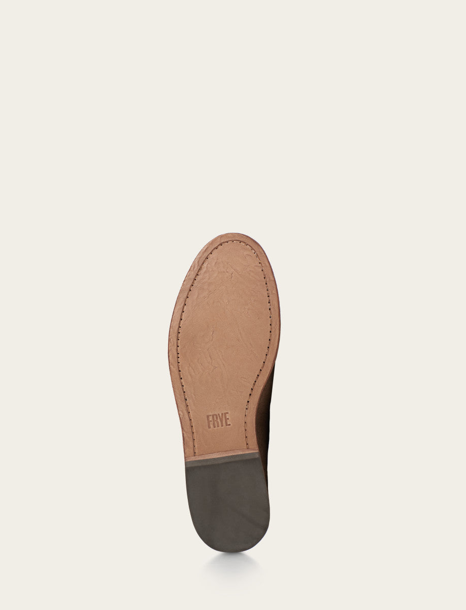 Frye Recommended - Men's Ash Waxed Suede Chris Venetian Loafers