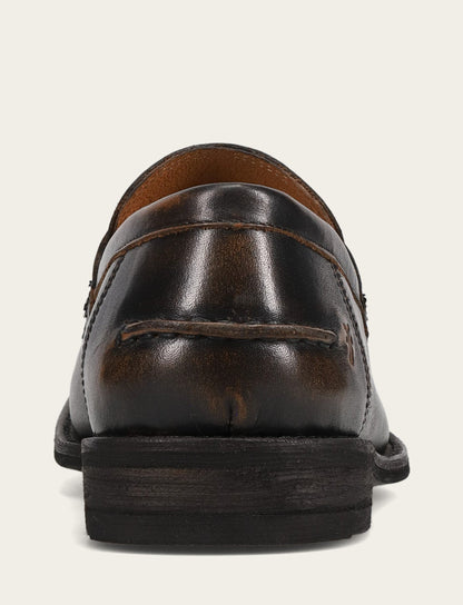 Frye Recommended - Men's Brown Brush Off Tyler Flex Penny Loafer