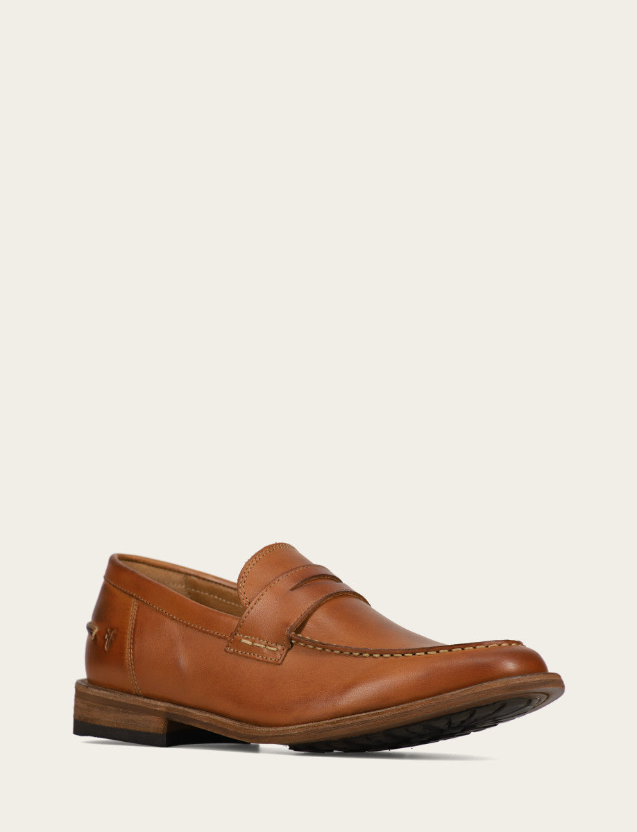 Frye Customer Favorite - Men's Caramel Tyler Flex Penny Loafers
