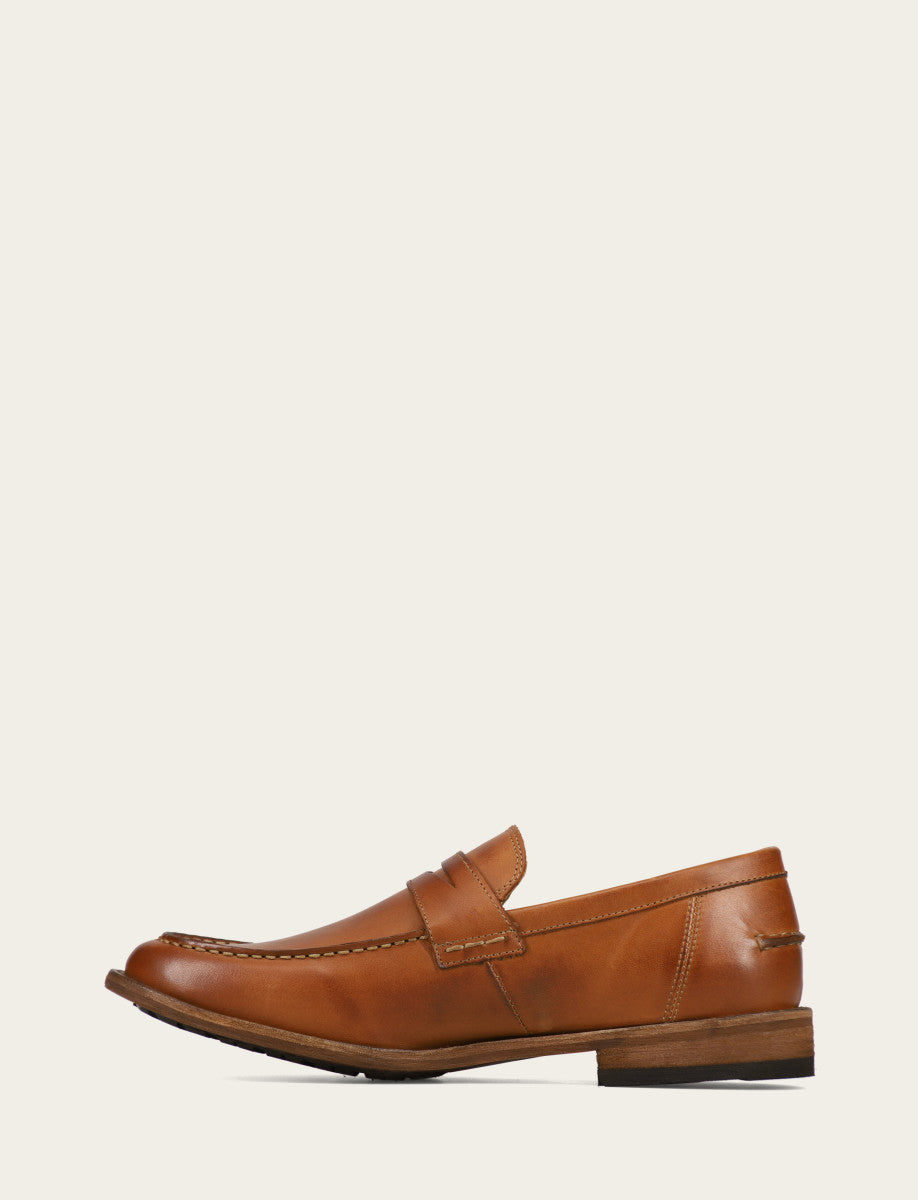 Frye Customer Favorite - Men's Caramel Tyler Flex Penny Loafers