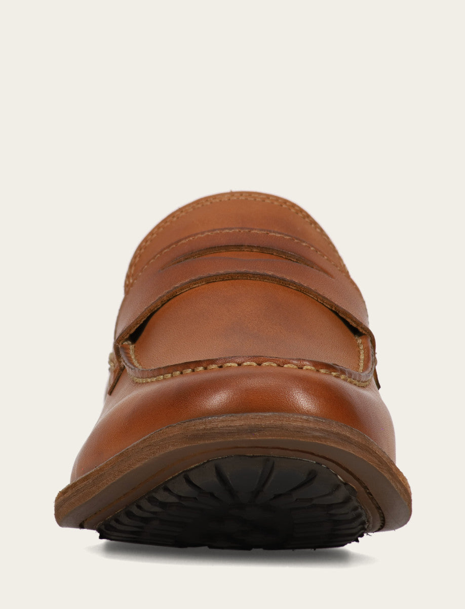 Frye Customer Favorite - Men's Caramel Tyler Flex Penny Loafers