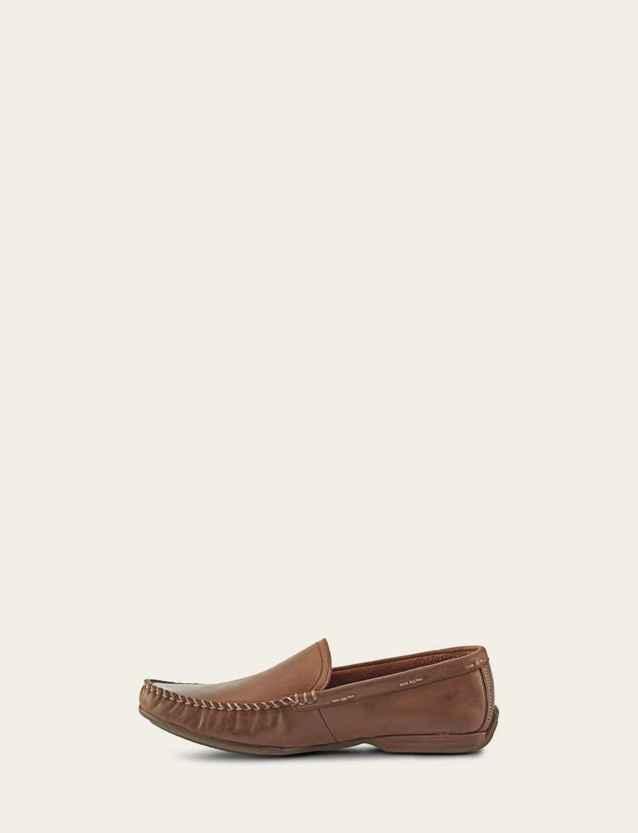 Frye Recommended - Men's Tan Lewis Venetian Loafers