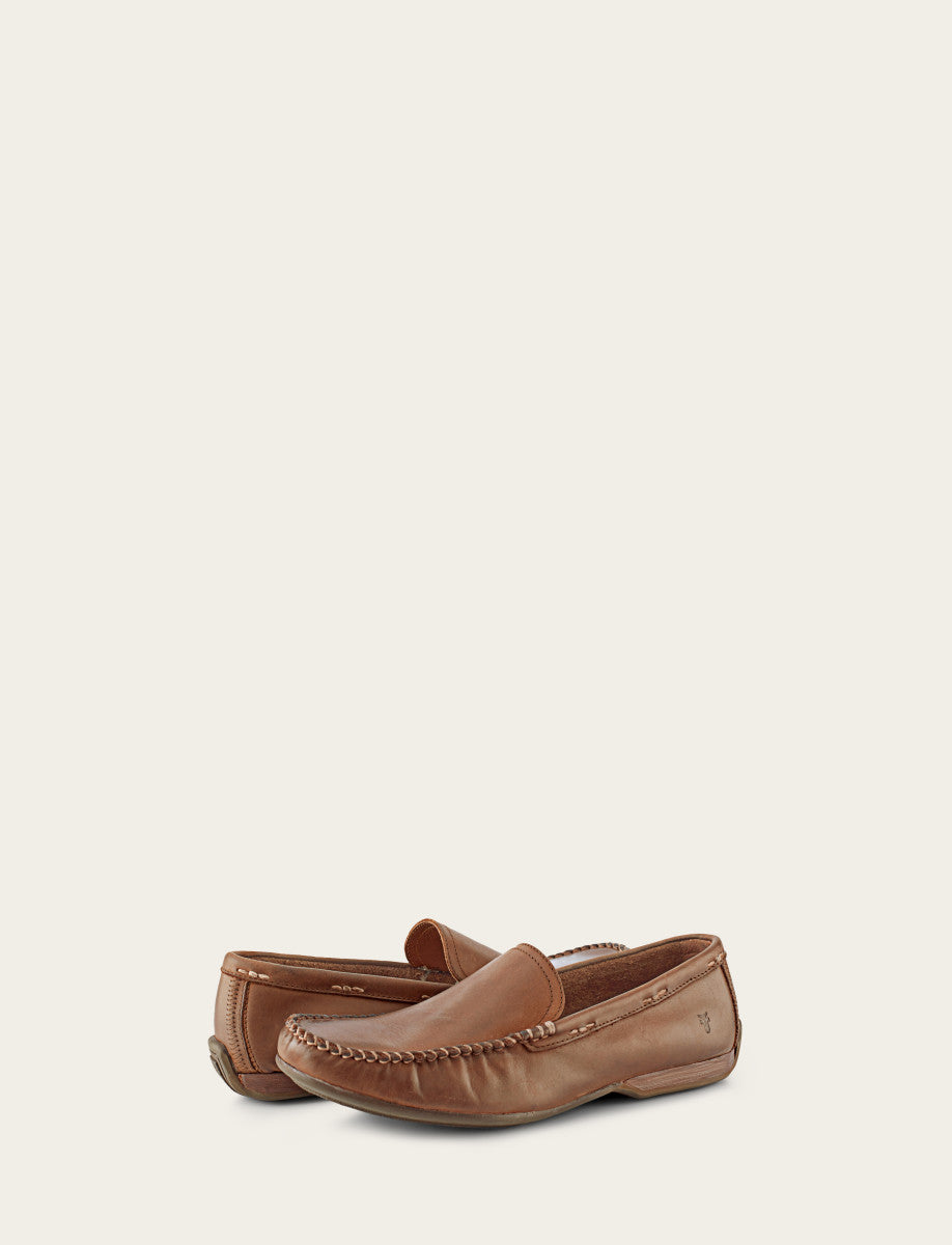 Frye Recommended - Men's Tan Lewis Venetian Loafers