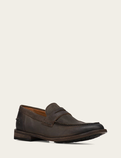 Frye Best Price - Men's Chocolate Tyler Flex Penny Loafers