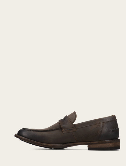 Frye Best Price - Men's Chocolate Tyler Flex Penny Loafers