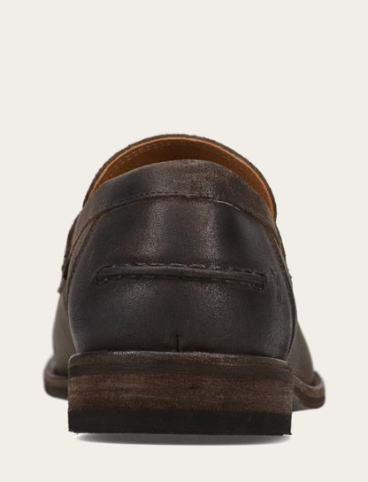 Frye Best Price - Men's Chocolate Tyler Flex Penny Loafers