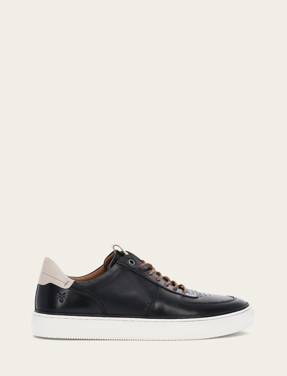 Frye Quality - Men's Black Astor Low Lace Court Sneakers