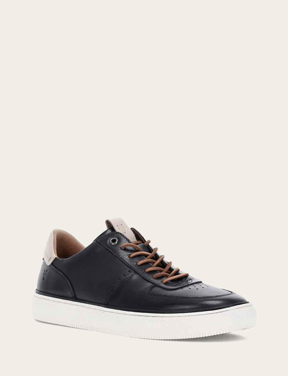 Frye Quality - Men's Black Astor Low Lace Court Sneakers