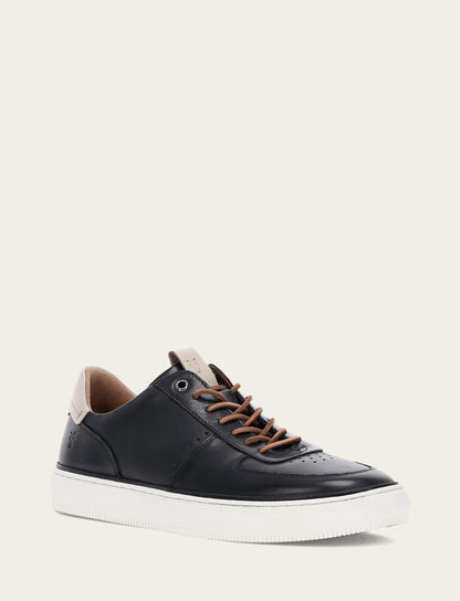 Frye Quality - Men's Black Astor Low Lace Court Sneakers