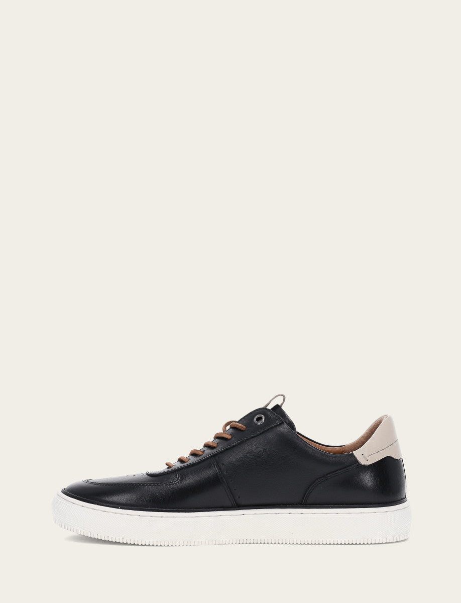 Frye Quality - Men's Black Astor Low Lace Court Sneakers