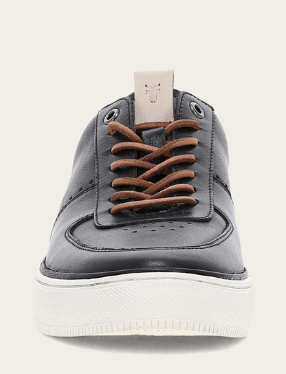 Frye Quality - Men's Black Astor Low Lace Court Sneakers