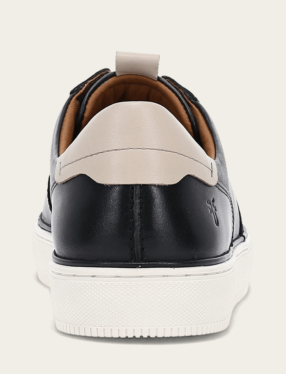 Frye Quality - Men's Black Astor Low Lace Court Sneakers