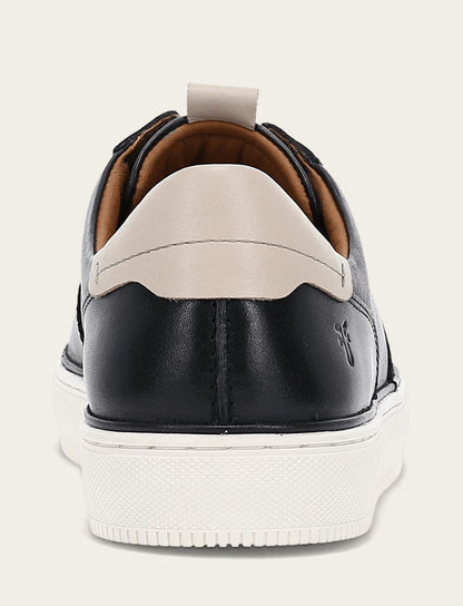 Frye Quality - Men's Black Astor Low Lace Court Sneakers