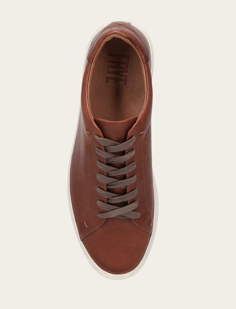 Frye Latest - Men's Caramel Astor Low Lace Slip On Sneakers