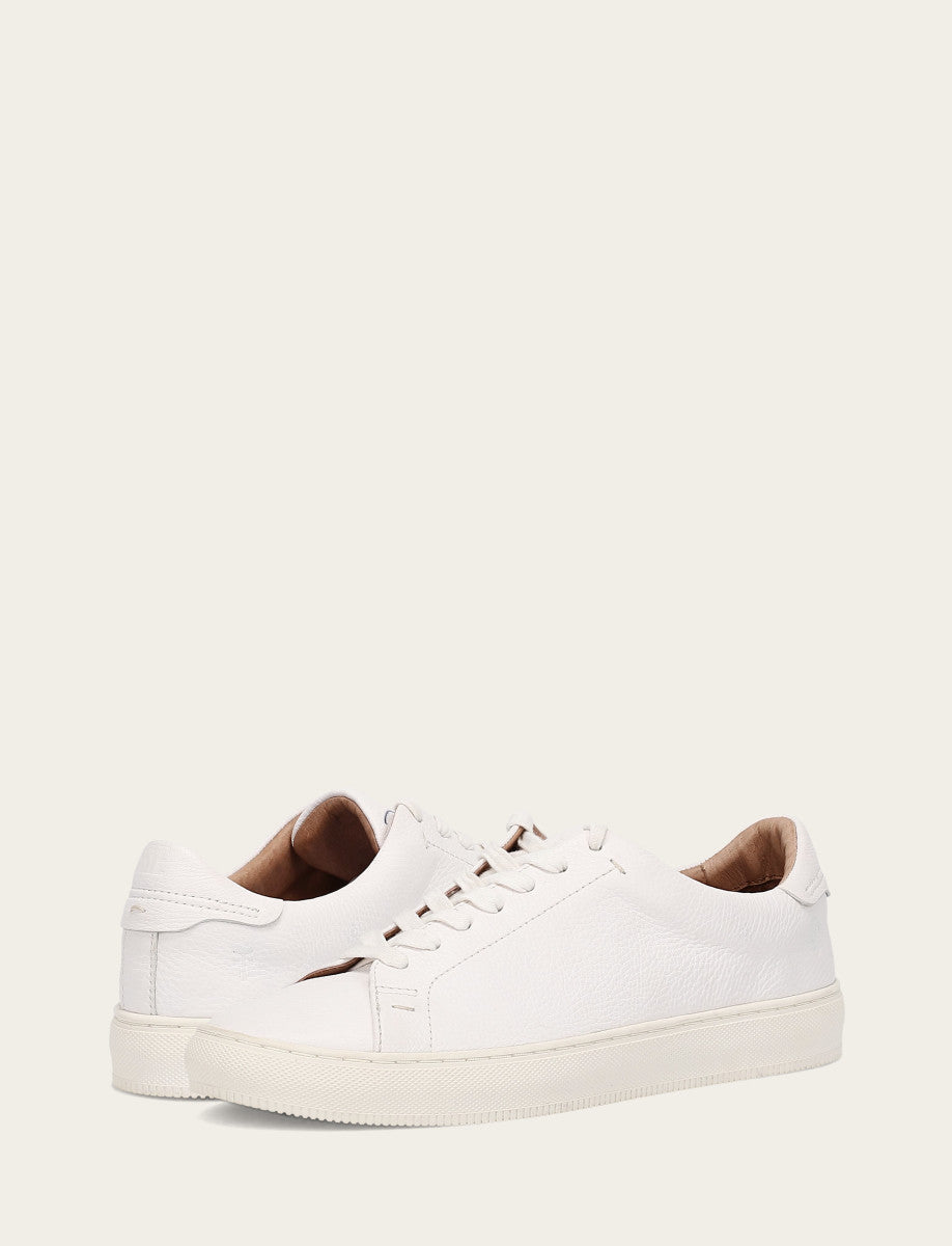 Frye Special Offer - Men's White Astor Low Lace Slip On Sneakers