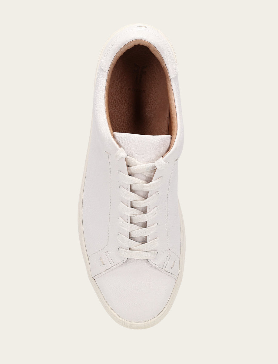 Frye Special Offer - Men's White Astor Low Lace Slip On Sneakers