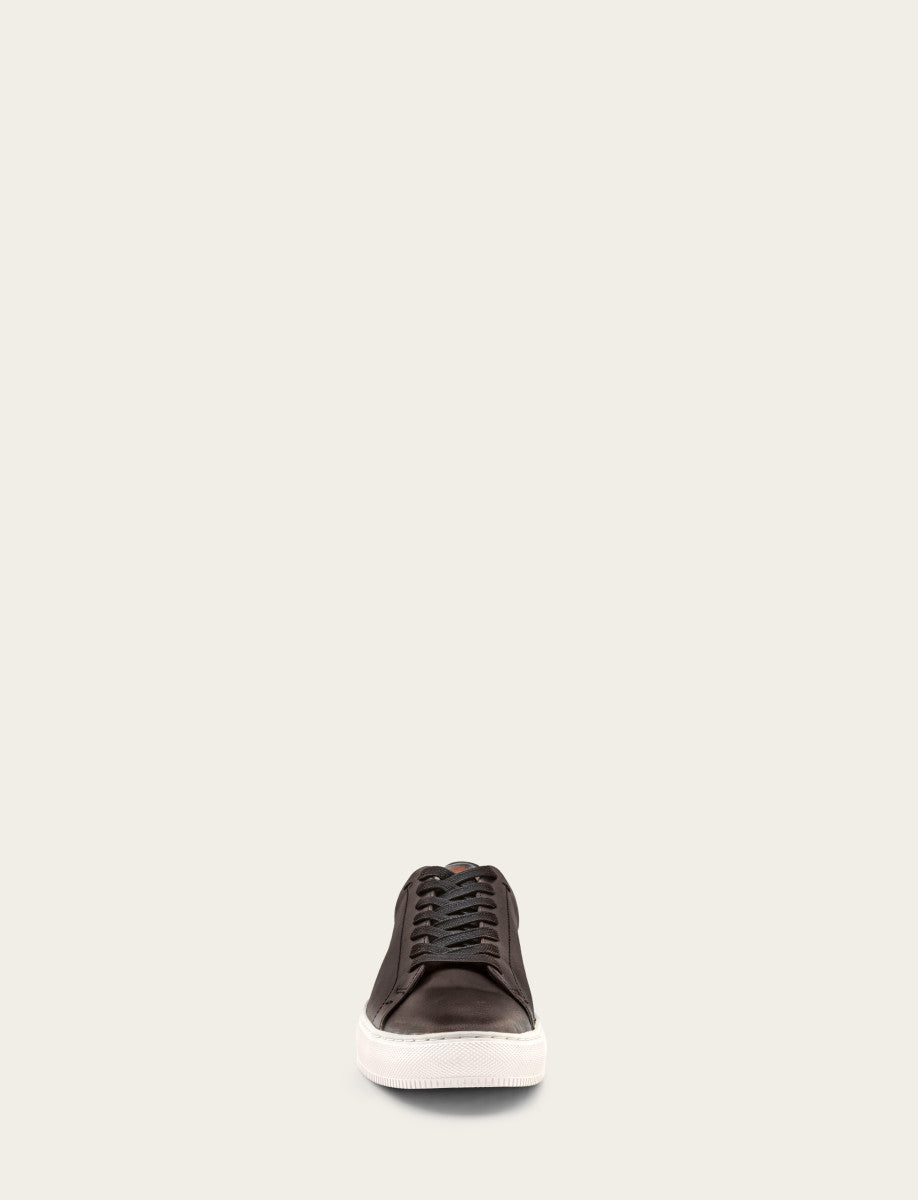 Frye Hot Sale - Men's Antiqued Black Astor Low Lace Slip On Sneakers