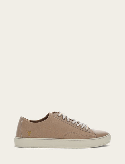 Frye Best Price - Men's Khaki Astor Cap Toe Low Lace Sneakers