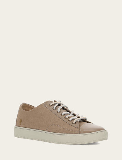 Frye Best Price - Men's Khaki Astor Cap Toe Low Lace Sneakers