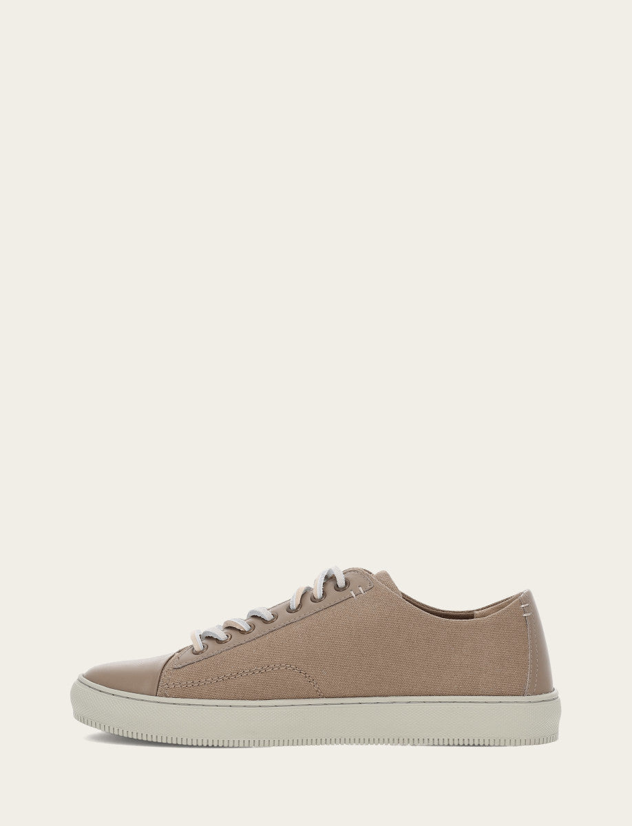 Frye Best Price - Men's Khaki Astor Cap Toe Low Lace Sneakers