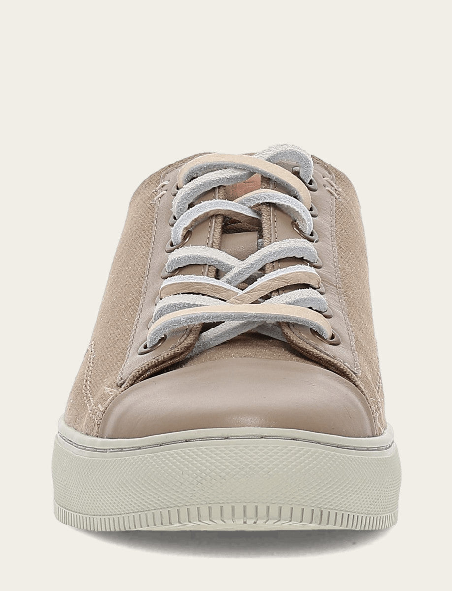 Frye Best Price - Men's Khaki Astor Cap Toe Low Lace Sneakers