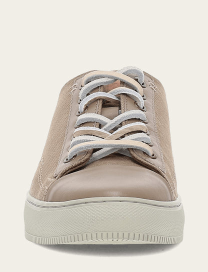Frye Best Price - Men's Khaki Astor Cap Toe Low Lace Sneakers