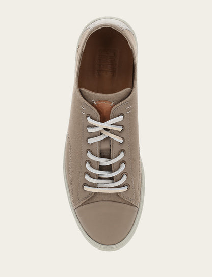 Frye Best Price - Men's Khaki Astor Cap Toe Low Lace Sneakers