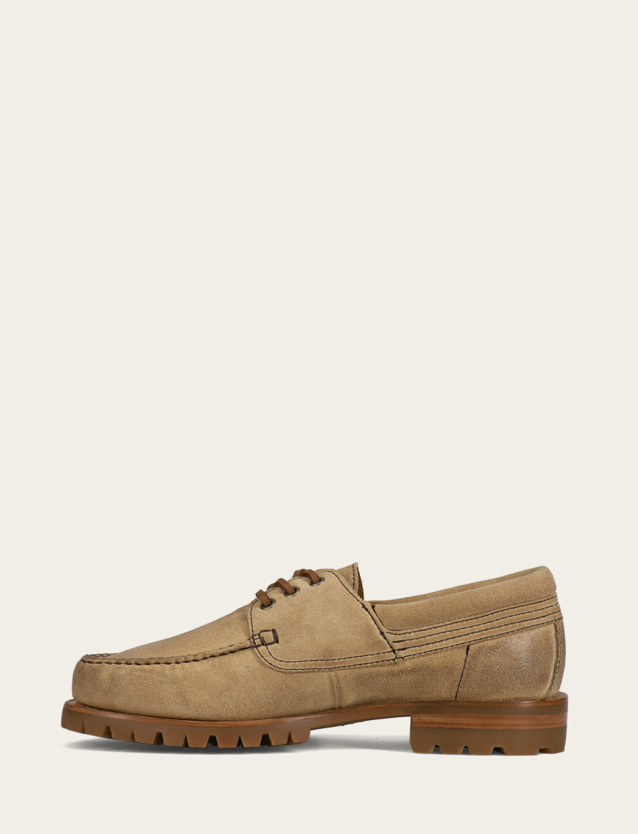 Frye Classic - Men's Desert Hudson Campmoc Lug Loafers