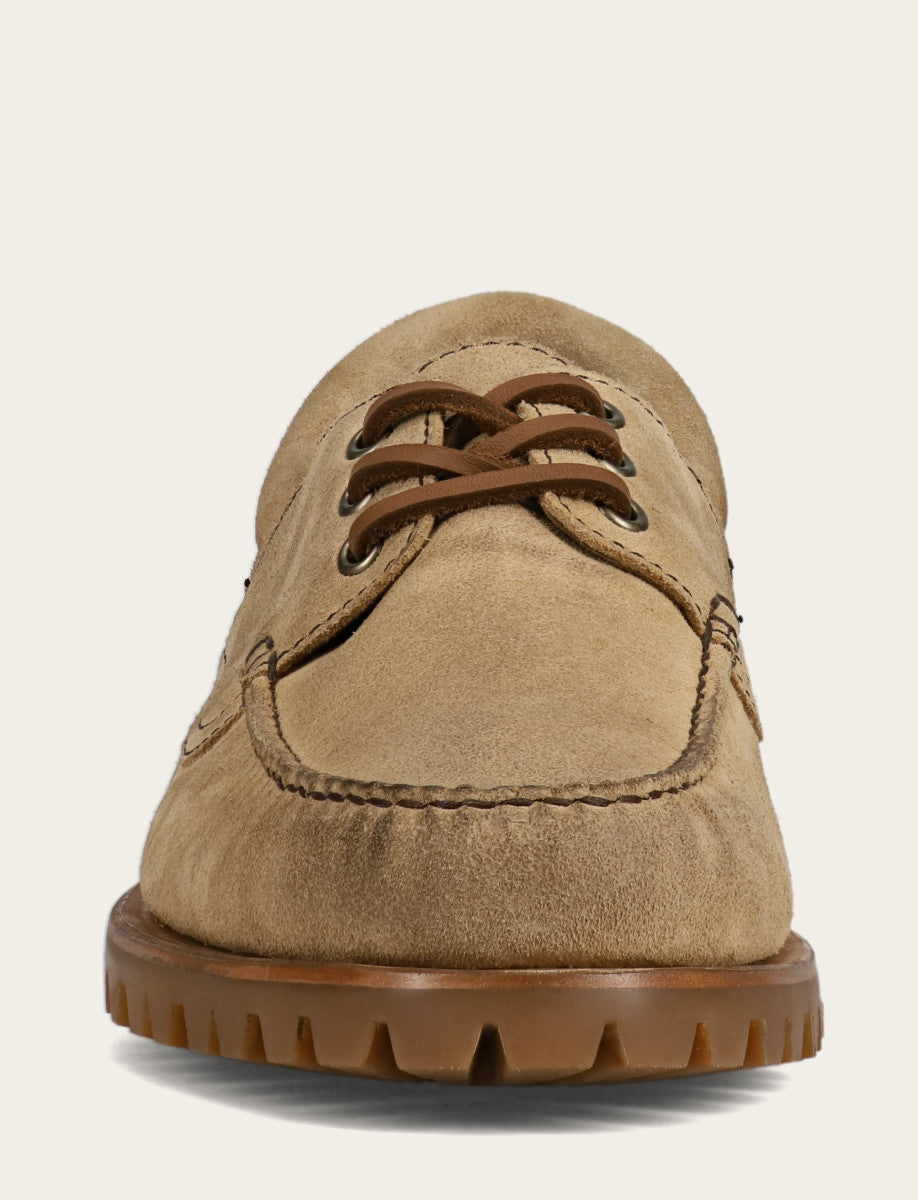 Frye Classic - Men's Desert Hudson Campmoc Lug Loafers