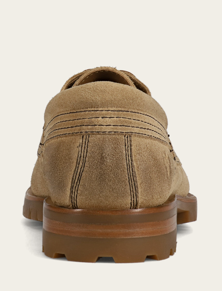 Frye Classic - Men's Desert Hudson Campmoc Lug Loafers