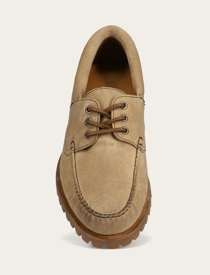 Frye Classic - Men's Desert Hudson Campmoc Lug Loafers