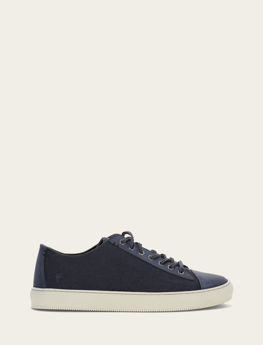 Frye Top Pick - Men's Indigo Astor Cap Toe Low Lace Sneakers