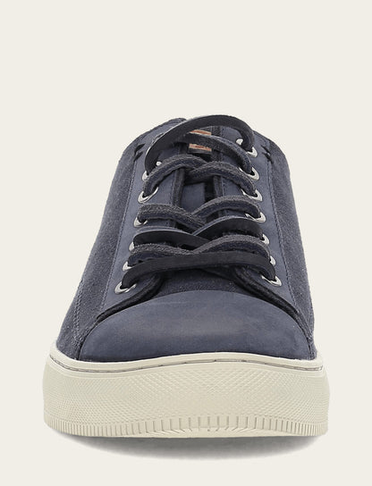 Frye Top Pick - Men's Indigo Astor Cap Toe Low Lace Sneakers
