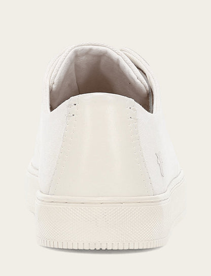 Frye Premium - Men's White Astor Cap Toe Low Lace Sneakers