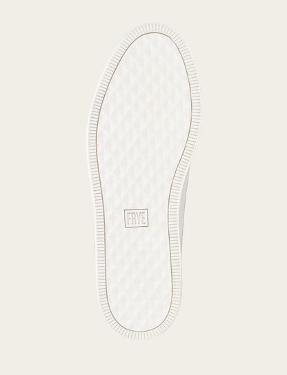 Frye Premium - Men's White Astor Cap Toe Low Lace Sneakers