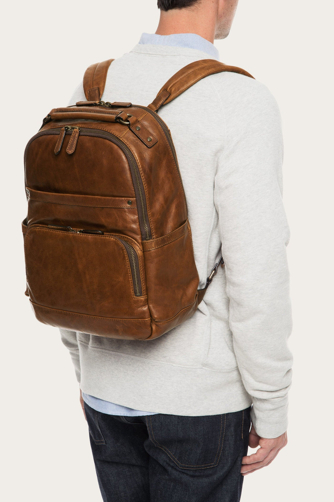 Frye Latest - Logan Cognac Backpack