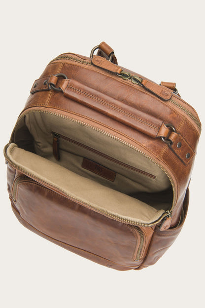 Frye Latest - Logan Cognac Backpack