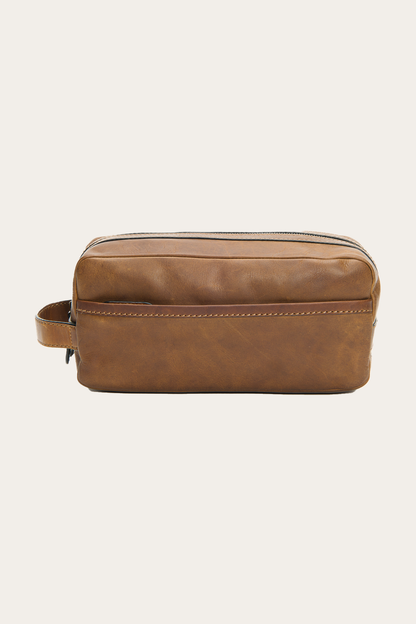 Frye Customer Favorite - Logan Large Travel Dopp in Dark Brown