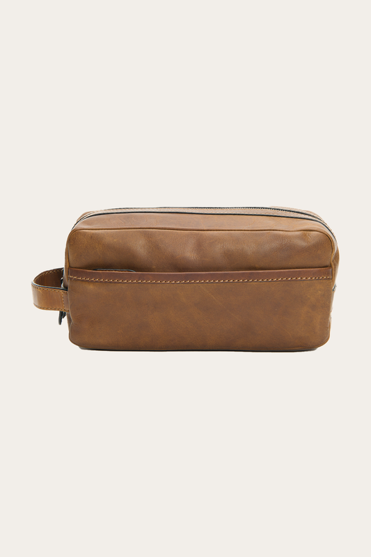 Frye Customer Favorite - Logan Large Travel Dopp in Dark Brown
