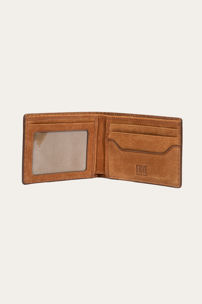 Frye Signature - Logan Nubuck Cognac Money Clip Card Case