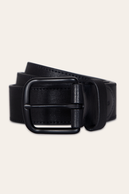 Frye Great Value - Men’s Black 38mm Coated Canvas Belt